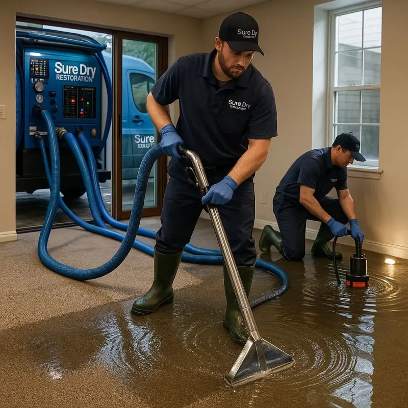 Water Extraction and Removal process in Lansford, PA